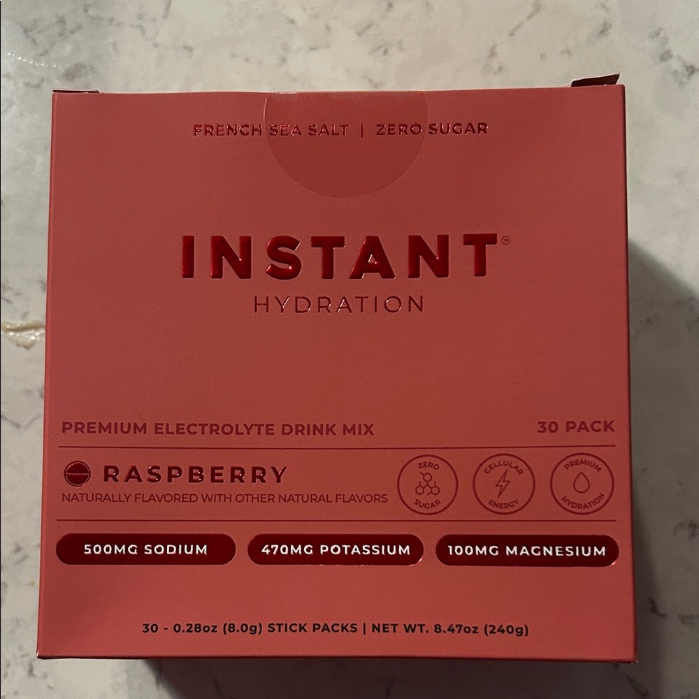 Raspberry Electrolyte Drink Mix - 30 Pack
